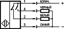 Схема подключения ODB AC42A5-43P-R5-LZ